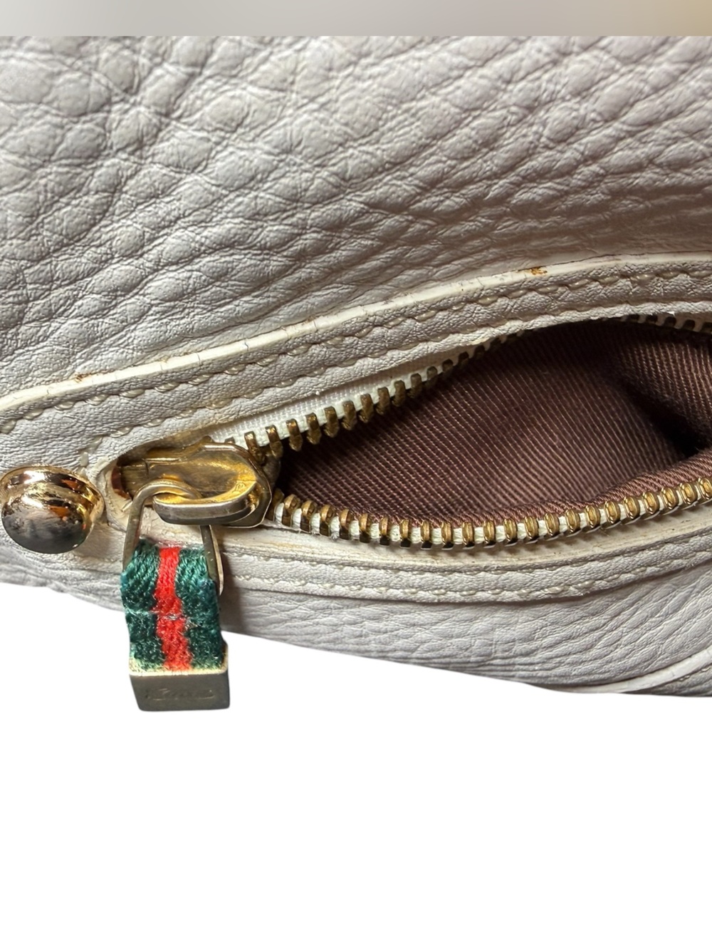 Gucci, Vintage All Leather Shoulder Bag, - Picture 6 of 13